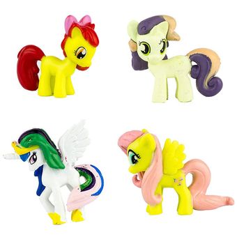 12 Unids  set My Little Pony Figura de Acción Modelo de PVC Artesanía 