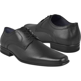 zapato negro flexi hombre