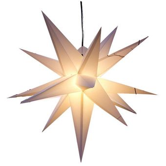 Hermosa luz de estrella luminosa 3D dentro de la lámpara de estrella de la decoración exterior 
