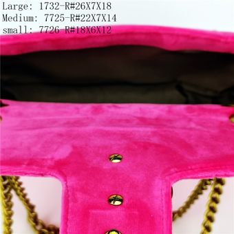 con corazón de estilo clásico #18x6x12 gran oferta bolsos de hombro femeninos a la moda bandoleras de terciopelo con cadena dorada para mujer 