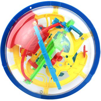  Juguete de bola de laberinto 3D, bola de laberinto que acumula  paciencia liberación de presión para regalo de cumpleaños (100 obstáculos)  : Juguetes y Juegos