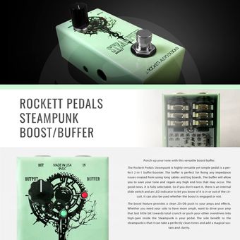J Rockett Audio Designs Steampunk Boost  Buffer incluido 