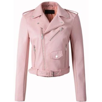 abrigo de NEWDISCVRY-chaquetas de cuero para motocicleta para mujer 