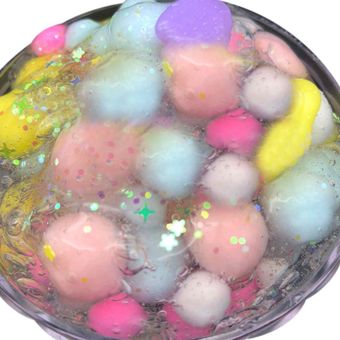 Fruits Cloud Puff Slime Putty Scented Stress Kids Clay Crystal Mud Toy 