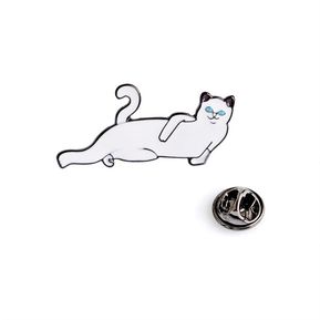 EY Personalidad Cartoon lindo gato Brooch pasadores creativas insignia de Regalo de joyería-Xz367