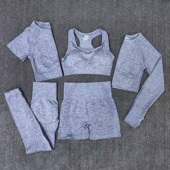 Conjunto de Yoga sin costuras para mujer ropa deportiva de entrenami.. 