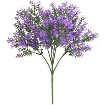 6 ramas 48 ramitas de trébol de cuatro hojas falsas planta Púrpura 