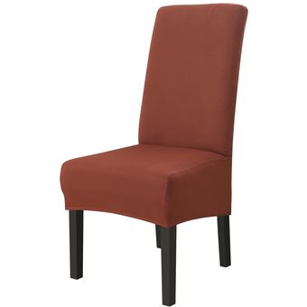 Funda elástica de Color sólido para silla,cubierta de asiento grande para SILLA,de respaldo alto,para comedor,boda,banquete,Hotel #14 