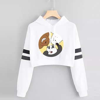 Buzo Saco Hoodies Mujer Ni a Osos Escandalosos Pardo Polar Panda Blanco