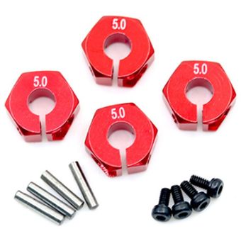 5 mm de espesor de la rueda tuerca hexagonal con los contactos cubos de tracción Actualiza piezas para el coche de RC Himoto 
