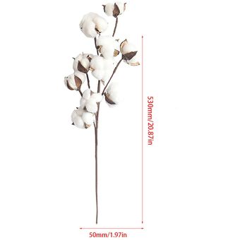 Flor de simulación 10 Ramas de algodón natural Fabricantes falso Flores 
