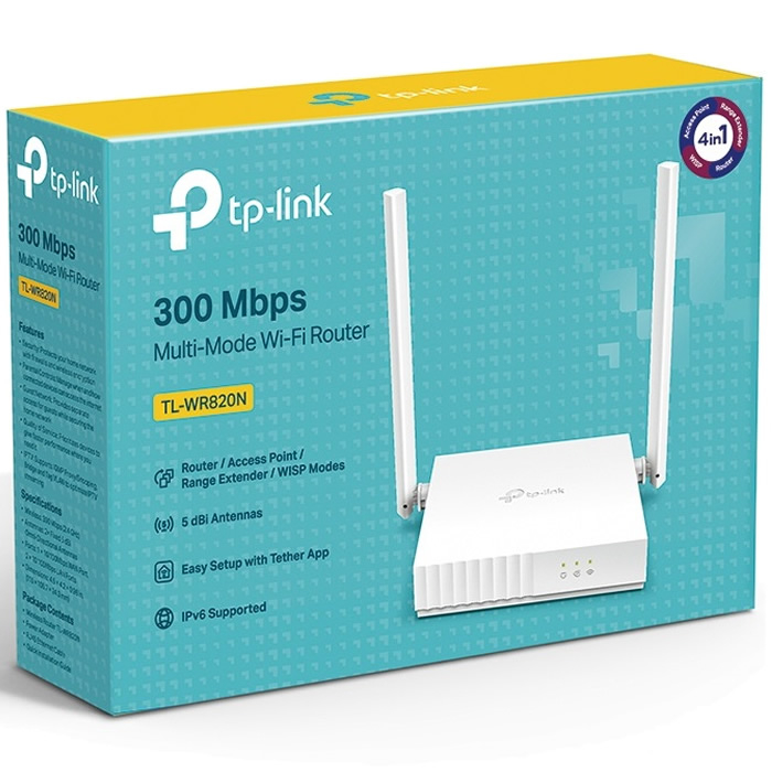 Router Inalambrico Tp-Link TL-WR820N 300Mbps Multi-Modo