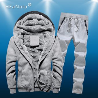 Conjuntos deportivos para correr para hombre ropa con capucha y pantalones chándal de 2PC Otoño e Invierno abrigo de calle 