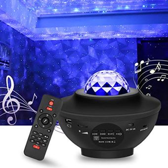 Proyector de planeta y galaxia, luz nocturna, luz de proyector Galaxy Star,  altavoz Bluetooth de música, luz de proyector de astronomía multicolor