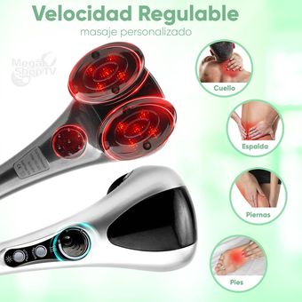 Masajeador Electrico Doble Infrarrojo Cabezal Spa Cuello Relajante