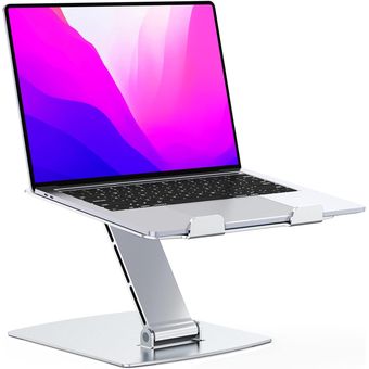 Soporte ajustable al escritorio para computador portatil ergonomico varias  posiciones