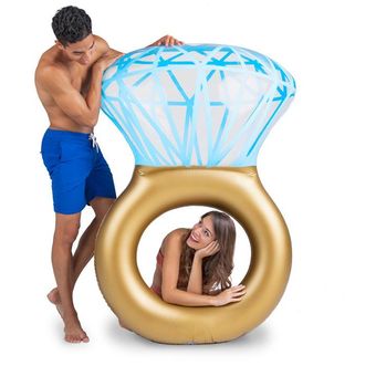 Piscina inflable del anillo de la natación de la forma del diamante del colchón de los 90x140cm 