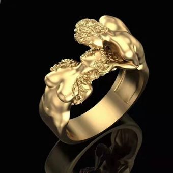 Hwasy 1804 Nuevas Joyas De Mujeres Adam Y Eva Anillos De De 