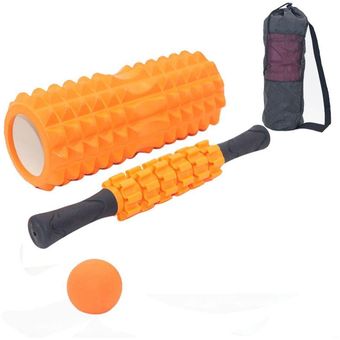 Juego de columna de Yoga,palo de masaje en forma de pinchos,erizo de espuma,palo de Fascia hueco para Yoga,bola,Bola de columna 