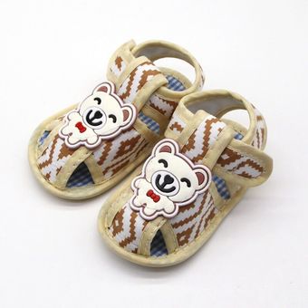Recién Nacido bebé niñas niños verano sandalias informales Zapatos Caballero de algodón estampado de Panda suave zapatos de bebé de 