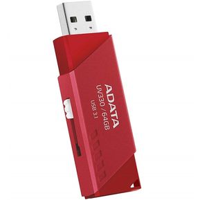 Memoria Flash USB 3.1 Adata UV330 64GB Roja AUV330-64G-RRD