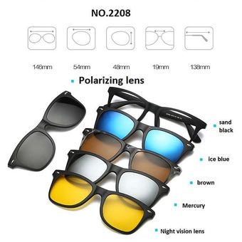Gafas De Sol Polarizadas Con Clip Para Miopía Para Hombre Y sunglasses 