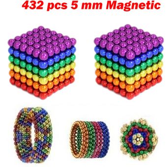 3 Mm 432 Pcs 2 Colores Magnéticos Bolas Imanes Juguete De Of 