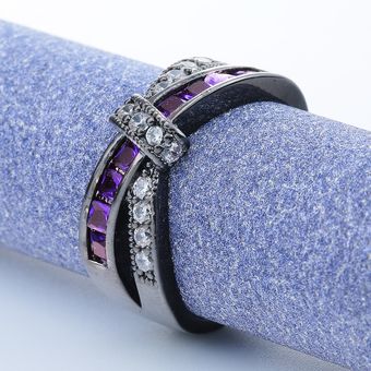 Anillo De Cruz Hainong Para El Pavimento De Las Mujeres Cz 