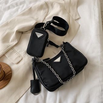 Bolso bandolera informal de lujo para mujer, bolsos de diseñador con Mini bolsillo, bandolera marca de lujo para mujer（#Black） | México - GE598FA0G93CMLMX