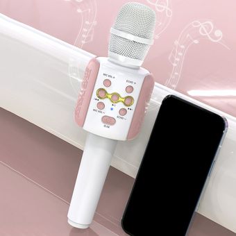 Inalámbrico Karaoke Micrófono Compacto Handheld Speaker Home KTV Player para la música 