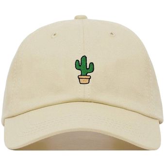 Gorra de béisbol con bordado de cactus para hombre y mujer gorro de 