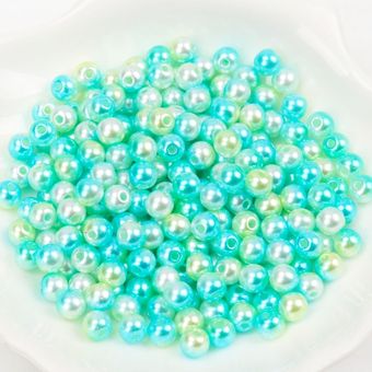 Color Circular De Imitación Degradado Abs Pearl Ball Process 