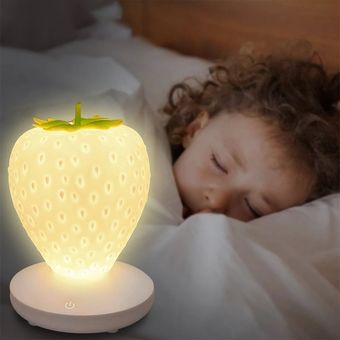 Inicio Creative fresa luz de la noche de silicona fresa luz de la noche. 
