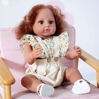 KEIUMI-Muñeca de silicona de cuerpo completo para niños  juguete de piel 