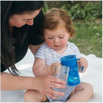 Dr. Brown's PERU - El vaso cheers 360 ​le permite al bebé 👶🏻 beber desde  cualquier borde, y la válvula de silicona transparente Sip-and-See le  permite al bebé ver el interior sin