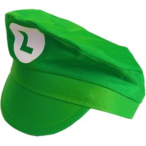Sombrero Diseño De Luigi Color Verde Accesorio Para Disfraz