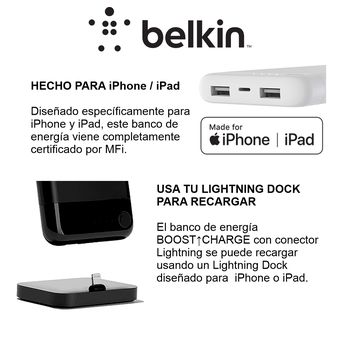  Belkin Cargador de pared USB de doble puerto de 24 W - Carga  rápida para iPhone, iPad, Samsung y más - Bloque de carga para banco de  energía, sin cable incluido 
