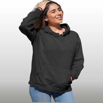 Buzo con capota color negro buso unisex hoodie con garant a