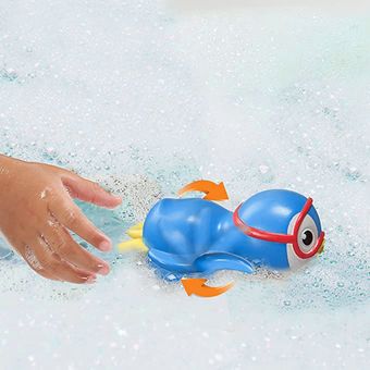 Wind Up Pingüino de la natación del juguete del baño Pingüino de la natación Niños Juguetes del baño del bebé del bebé juguetes del agua de baño 