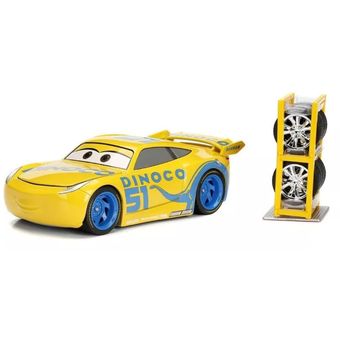 Jada Toys Pixar Cars 1:24 Rayo McQueen RC Control Remoto Auto 2.4 GHz Rojo  Juguetes para Niños