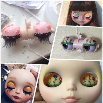 Doll párpado ojos mecanismo para 12" RBL Neo Blythe Takara Custom 
