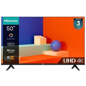 Televisor Hisense 50 127cm UHD 4k Smart Tv Negro 50A6K