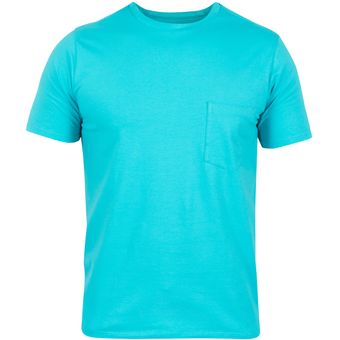 camiseta azul turquesa