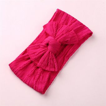 accesorios para el cabello para bebé anudado turbante con lazo diademas de diseño para niña y niño Diadema elástica de nailon para bebé accesorios para el cabello para bebé anudado turbante con lazo diademas de diseño para niña y niño Diadema elástica de nailon para bebé