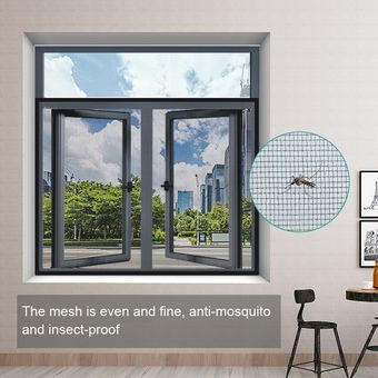 Écran de fenêtre Anti-moustique,matériel de bricolage,maille de Protection d'été,taille personnalisable #100x120cm 