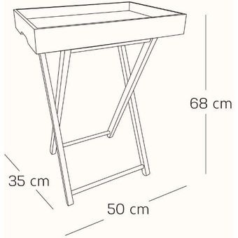 Mesa Auxiliar Plegable 48 X 35 Cm