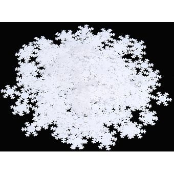 300 piezas de plástico Navidad nieve copos de nieve mesa estrella conf 