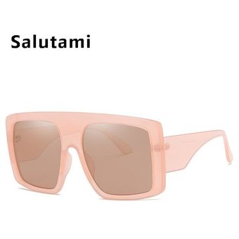 gafas de solmujer negro y rosa Gafas de sol cuadradas grandes 