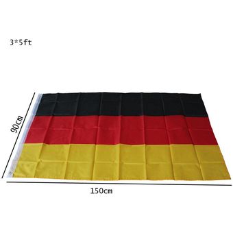 3x5ft Bandera de Alemania Bandera de país alemán Banderín de Deutschla 