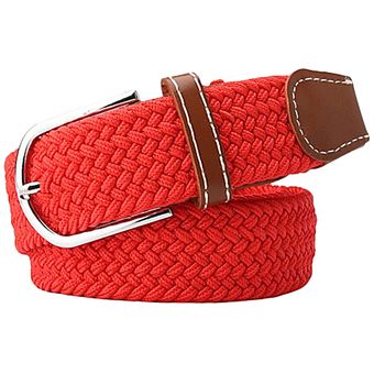 Cinturón De Lona Elástica Casual Para Hombres Y Mujeres Con 